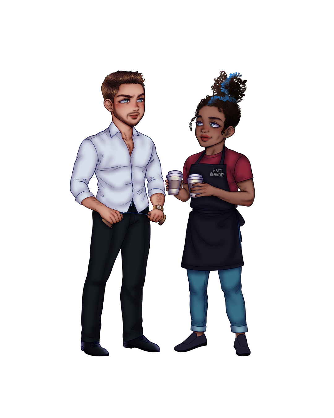 Blu and June sticker