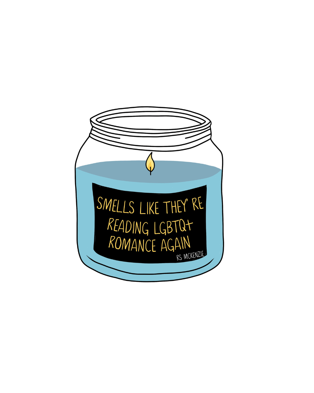 Candle smut sticker