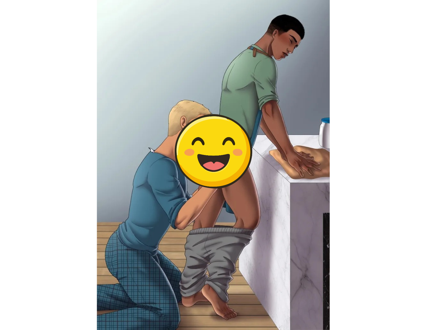 Leo and Tyshawn NSFW art
