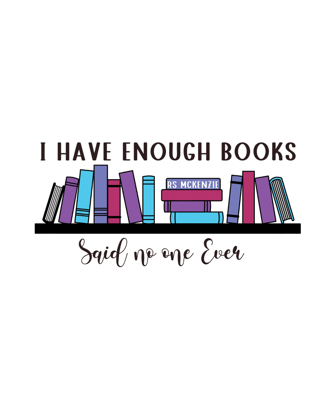 Enough books sticker
