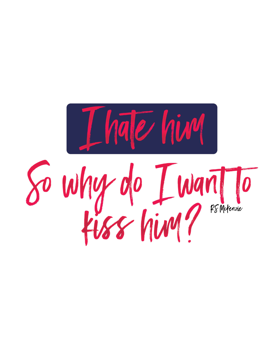 Kiss him sticker